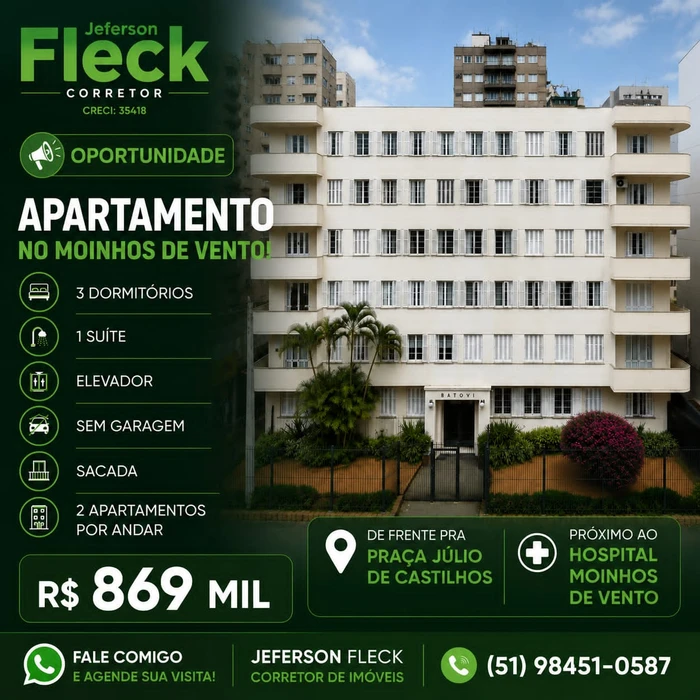 Apartamento para vender com 3 quartos, 1 suíte e 1 banheiro, 148 m²